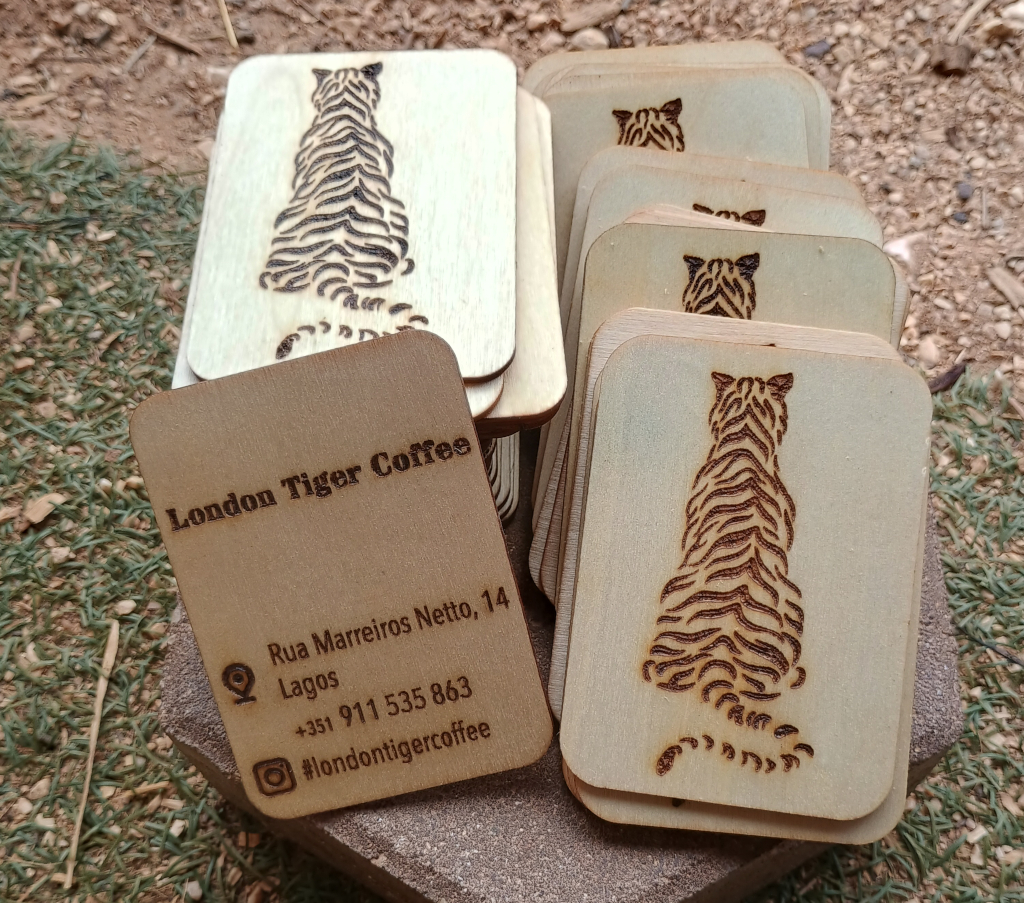 london tiger coffee - business cards