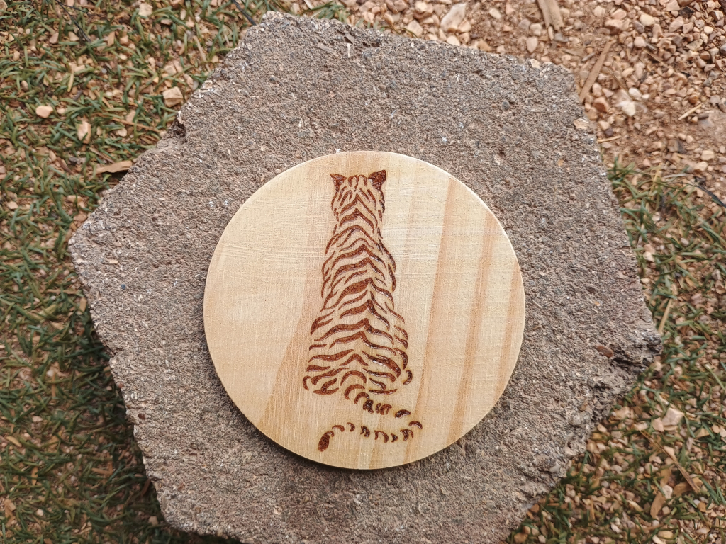 london tiger coffee - coaster