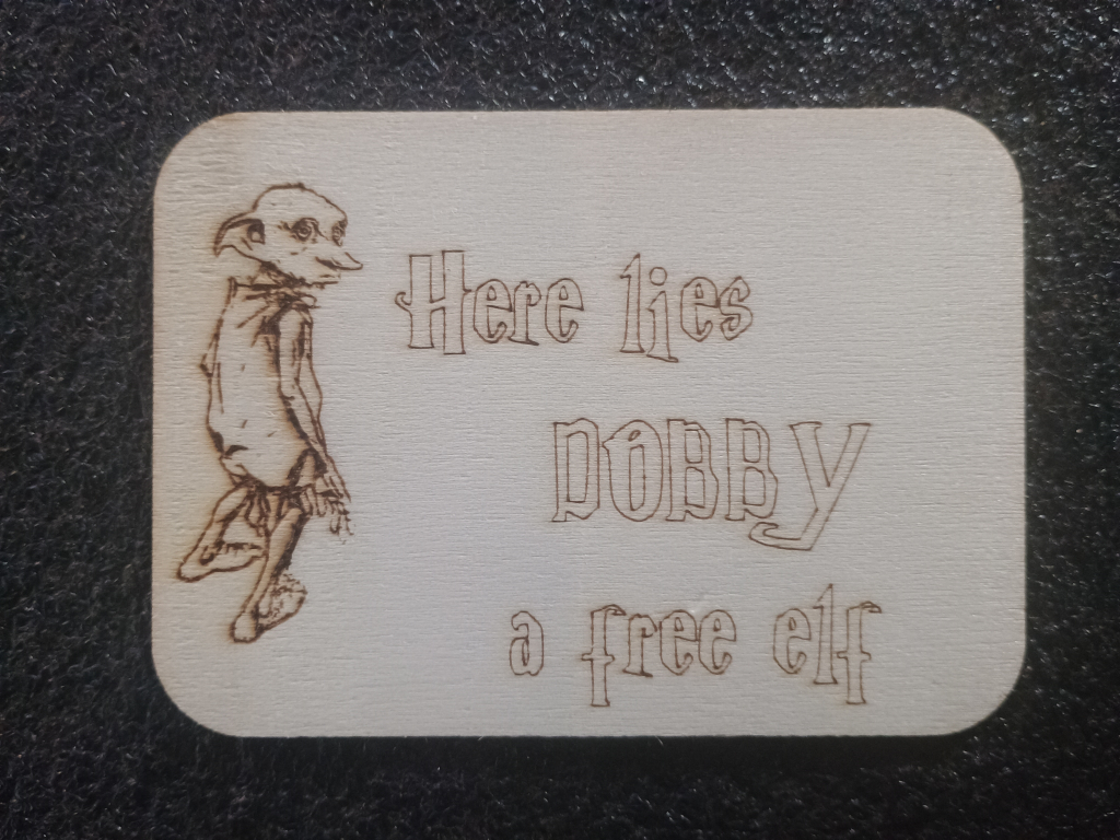 here lies dobby a free elf - lines