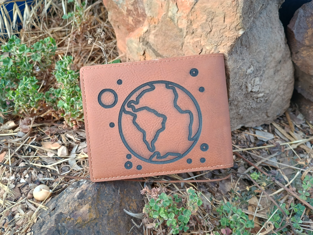 engraved wallet - back